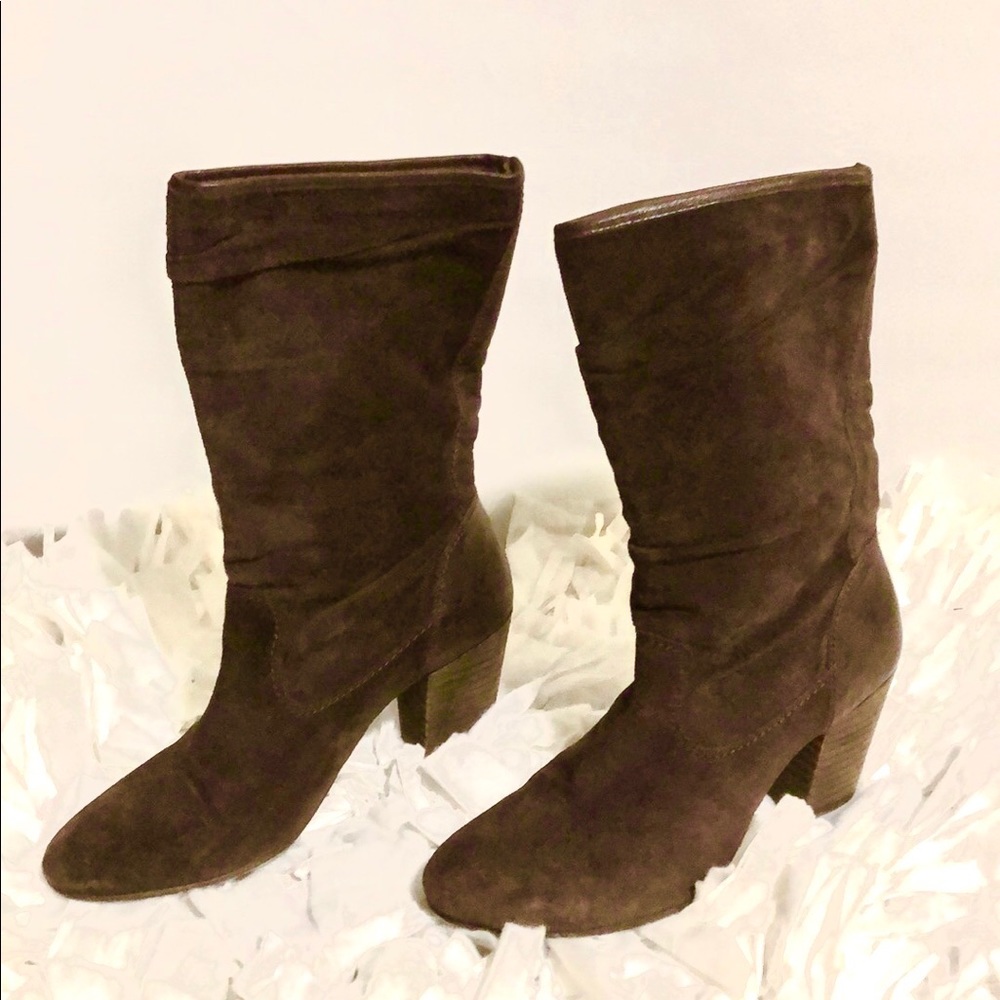 Trask Brown Suede Pull Boots NEW!